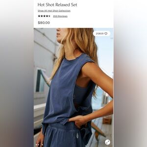 Free People Hot Shot Top in Black Grape